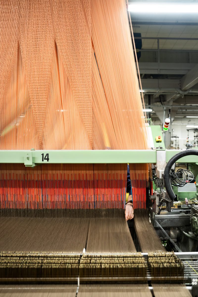 Filati in lavorazione